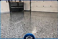 Garage flake floor inspiration