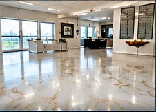 Gold metallic floor inspiration
